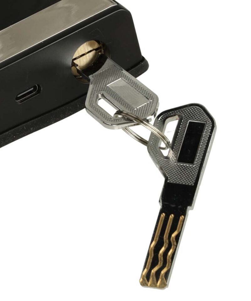 Musta värvi elektrooniline ukse lukk