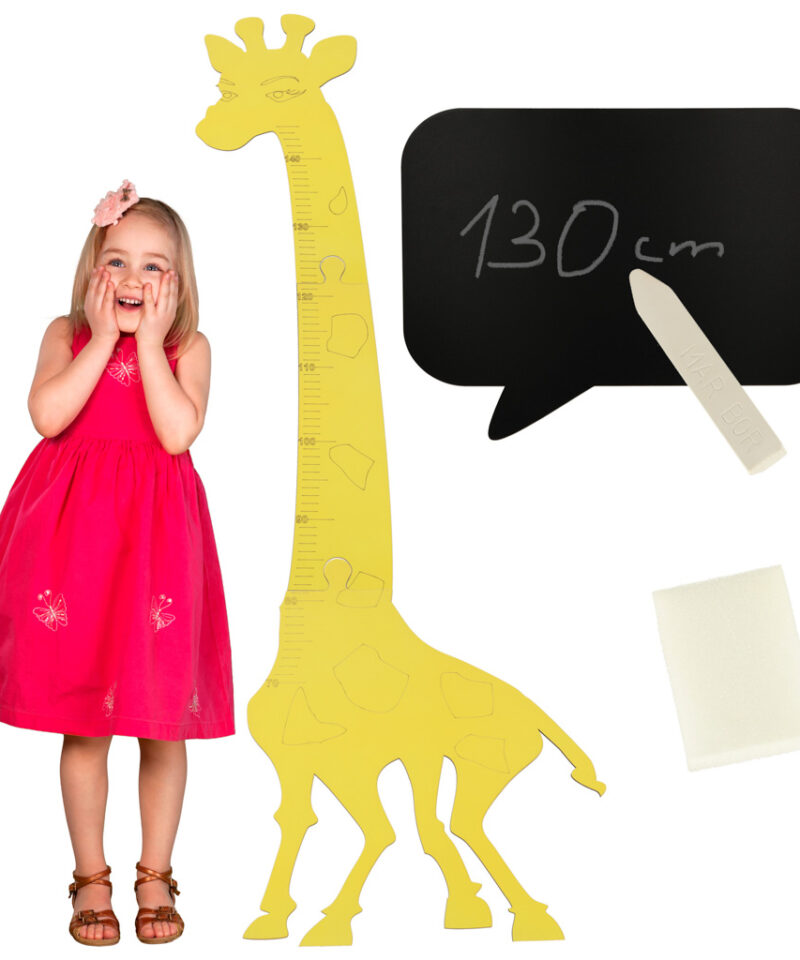 Kollase kaelkirjaku kasvumõõdik lastetoas