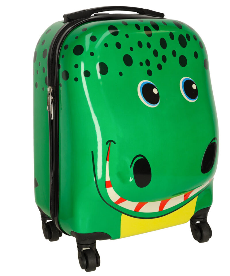 Laste reisikohver krokodilli kujutisega