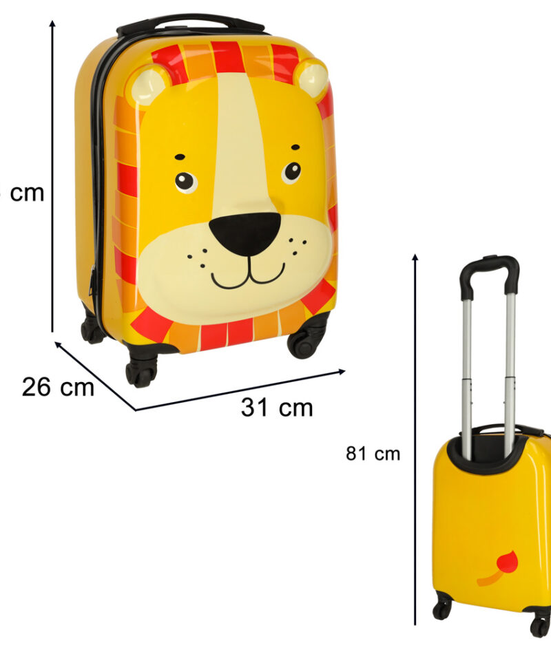 Laste kohver pakendatud