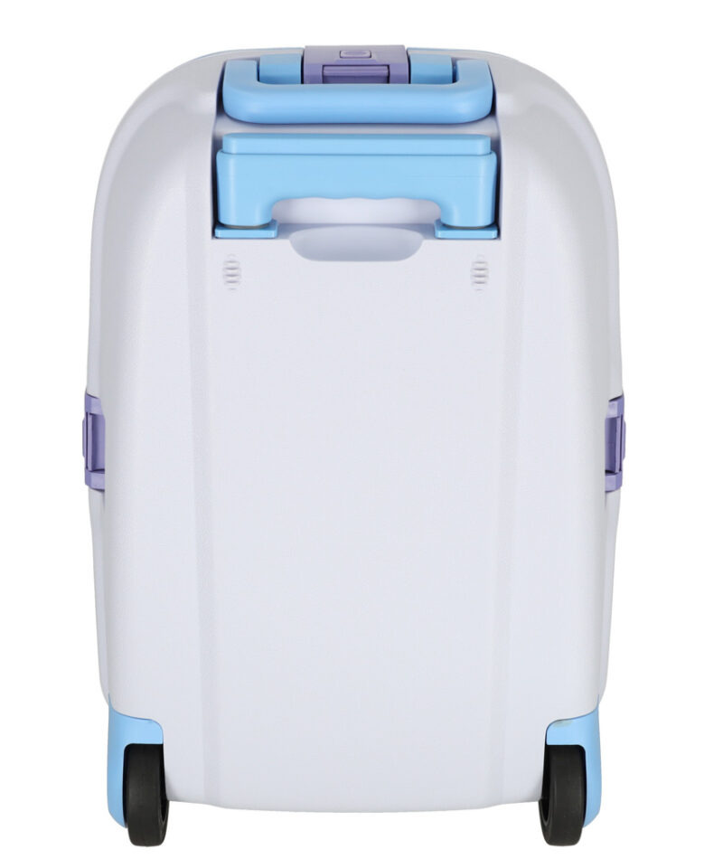 Sinine kohver LED-ratastega