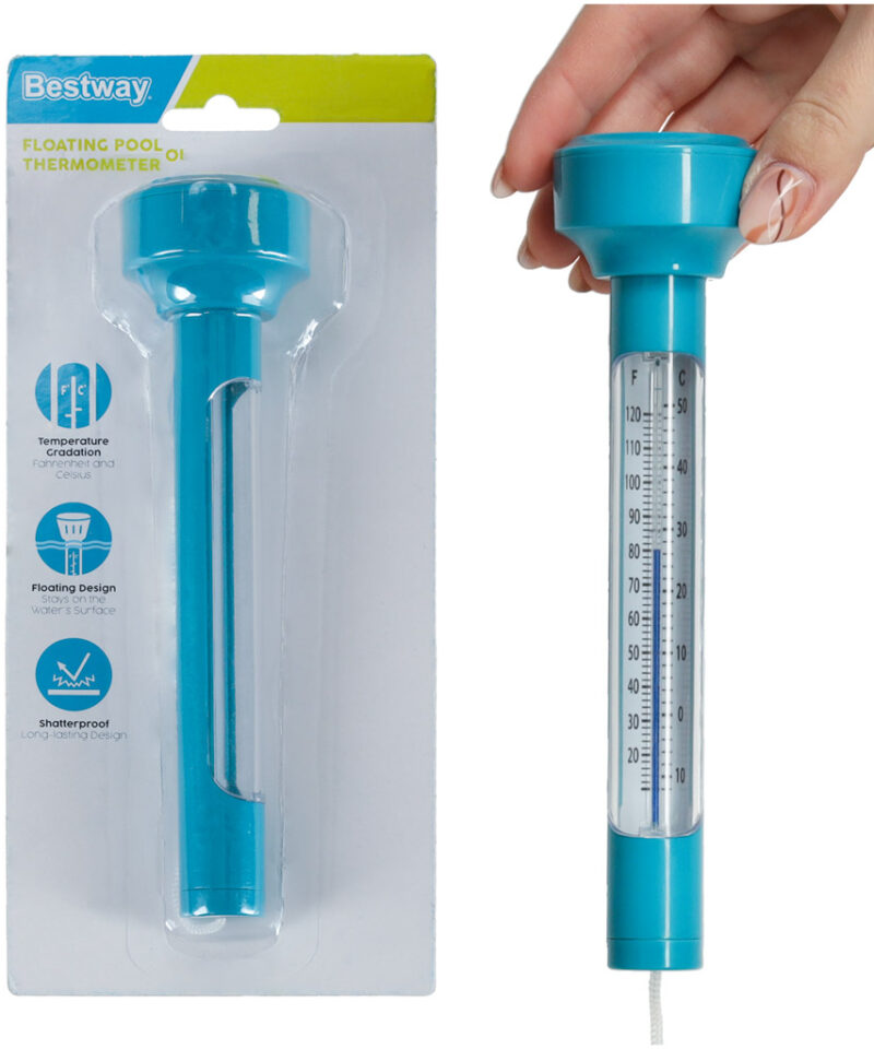 Ujuv basseinide termomeeter veepinnal