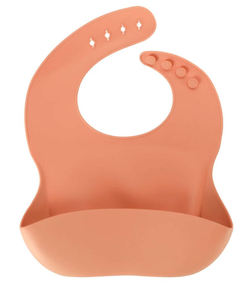 Laste silikoonist sööginõude komplekt oranžis toonis