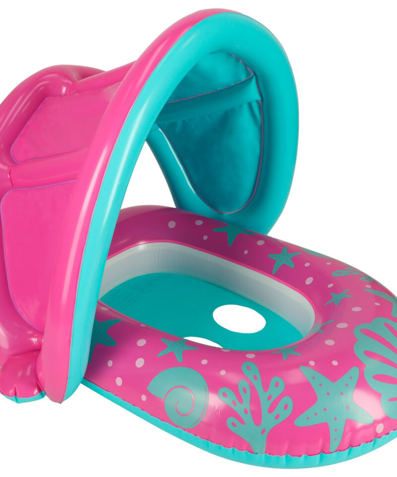 Ujumisrõngas beebidele päikesevarjuga