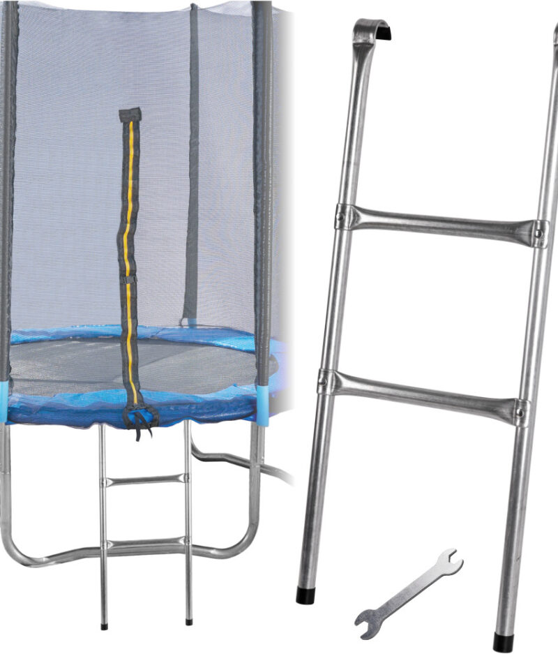 Universaalne metallist trampoliiniredel aias
