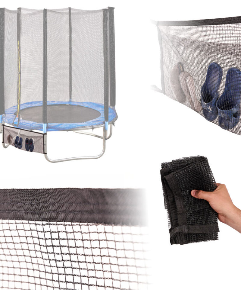 Universaalne trampoliini hoiukott musta värvi