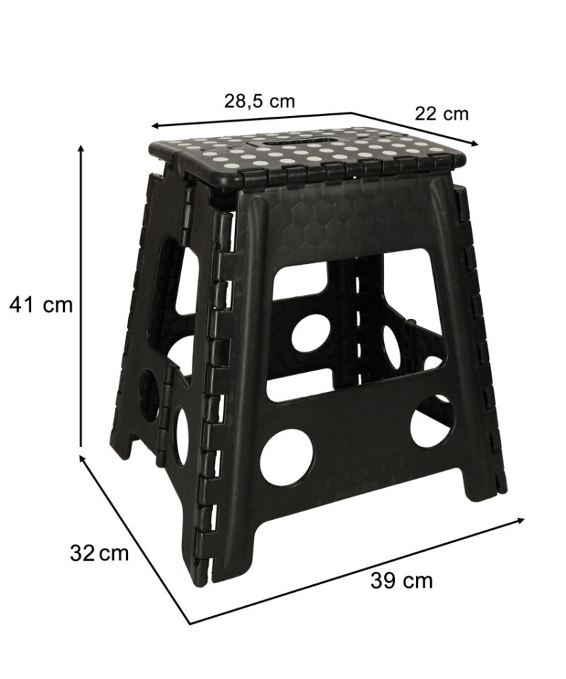 Kompaktne ja ruumisäästlik kokkupandav taburet