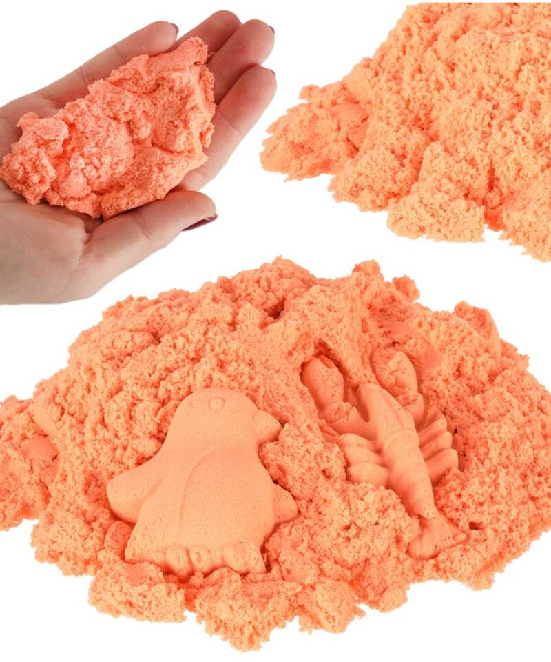 Laste oranž sensoorne liiv mängimiseks