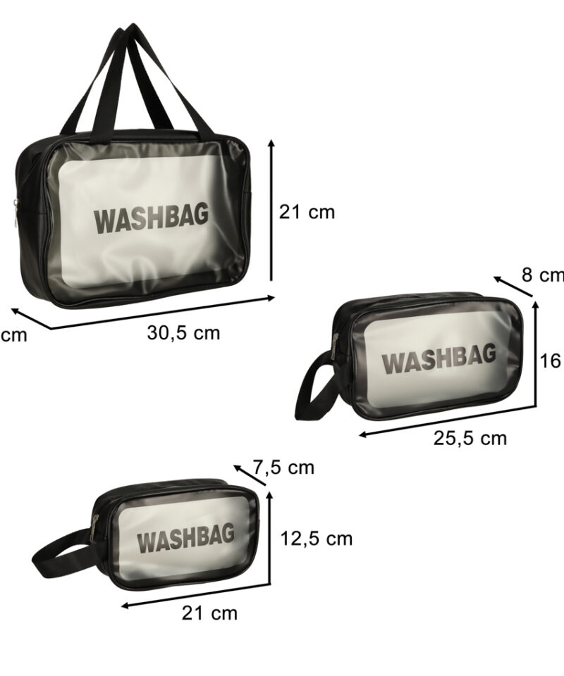 Kolm veekindlat kosmeetikakotti