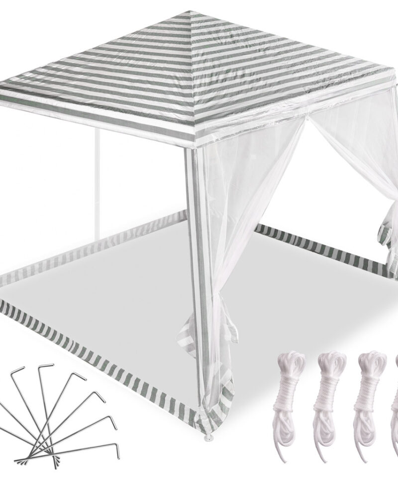 Moskiitovõrguga paviljon kaitseks putukate eest