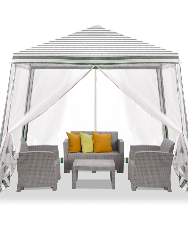 Ilmastikukindel paviljon aiapeoks