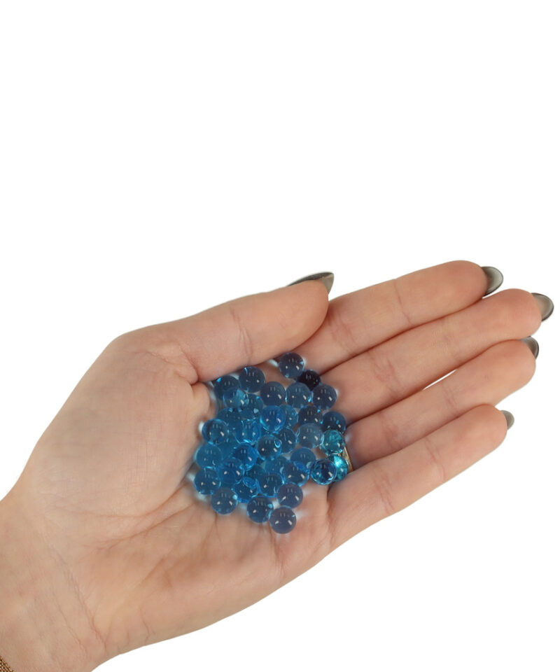 Sinised hüdrogeelhelmed interjöörile