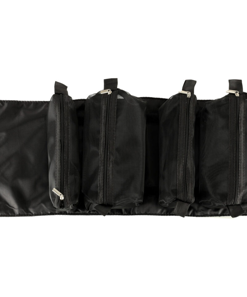 Kokkupandav must reisikosmeetikakott