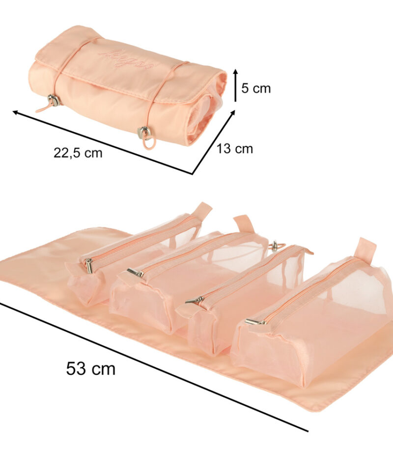 Kompaktne kosmeetikakott reisile