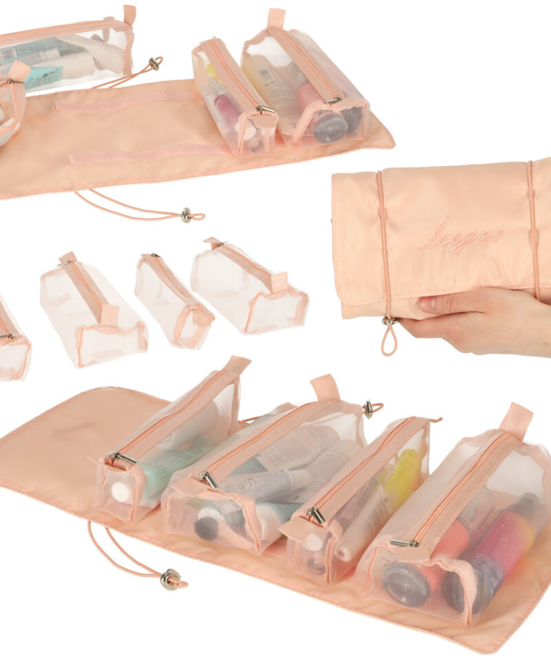 Ruumikas ja kokkupandav kosmeetikakott