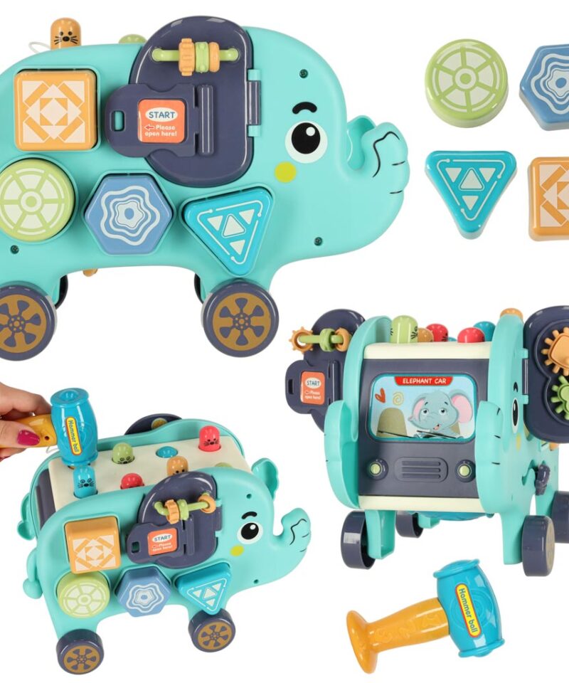 Mängukomplekt koos klotside ja haamriga