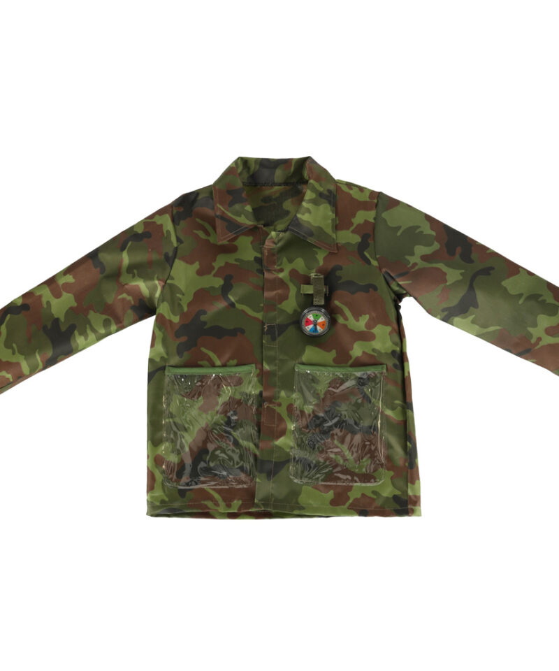 Laste sõdurikostüüm koos aksessuaaridega