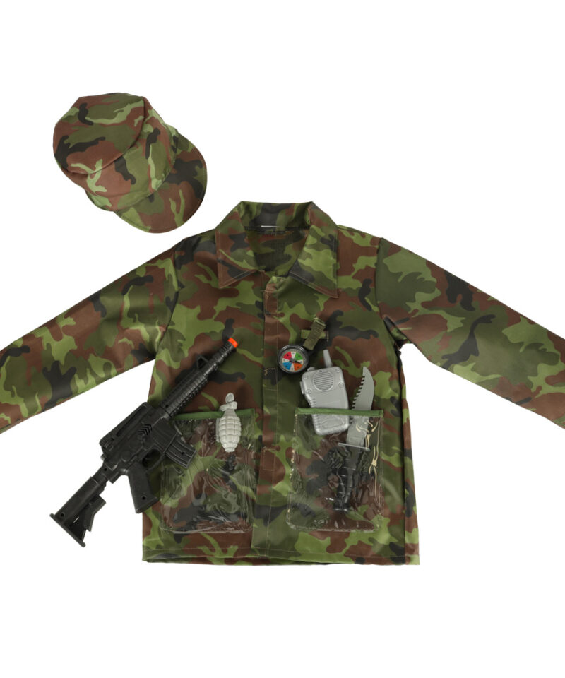 Mängurelvadega laste kostüüm