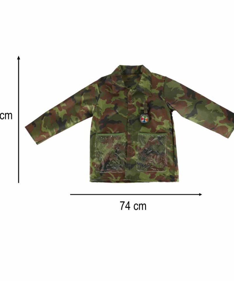 Takjakinnitustega sõdurikostüüm