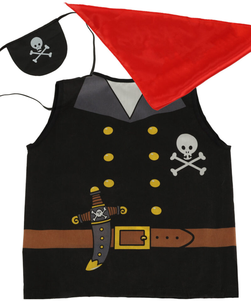 Laste piraadi kostüüm koos silmaklapiga