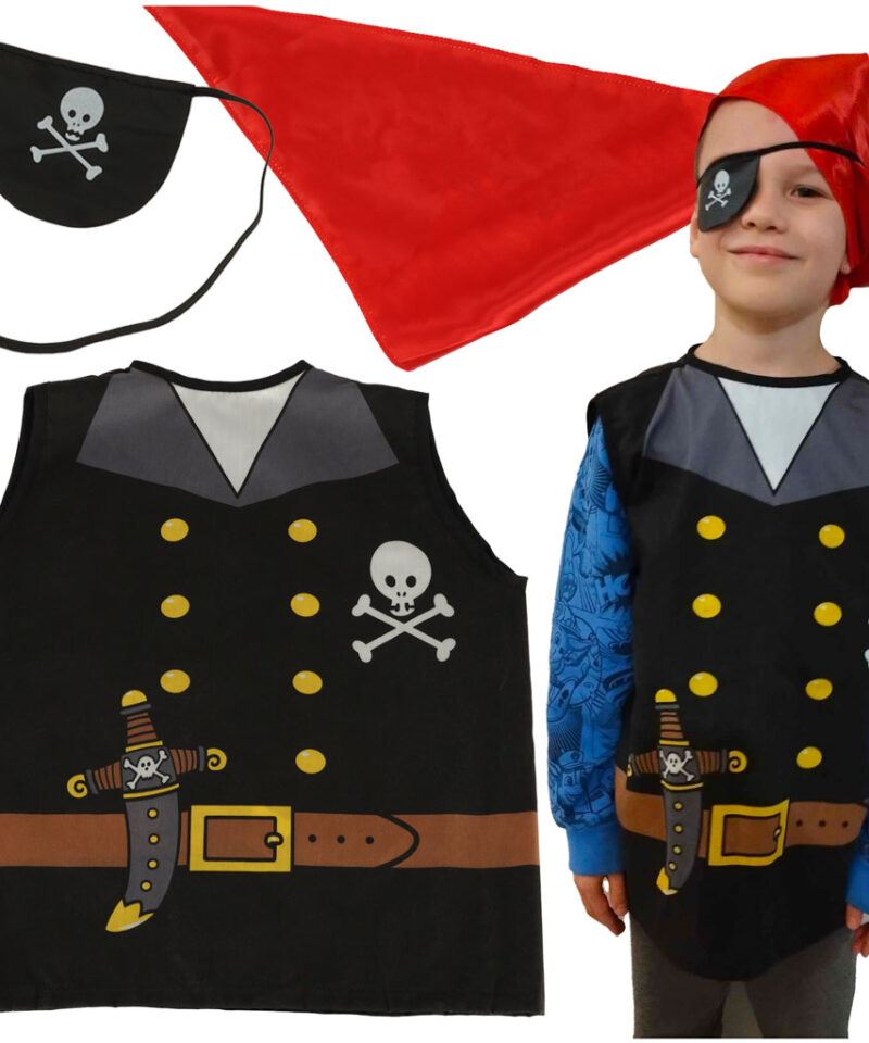Laste fantaasiarikas piraadikostüüm