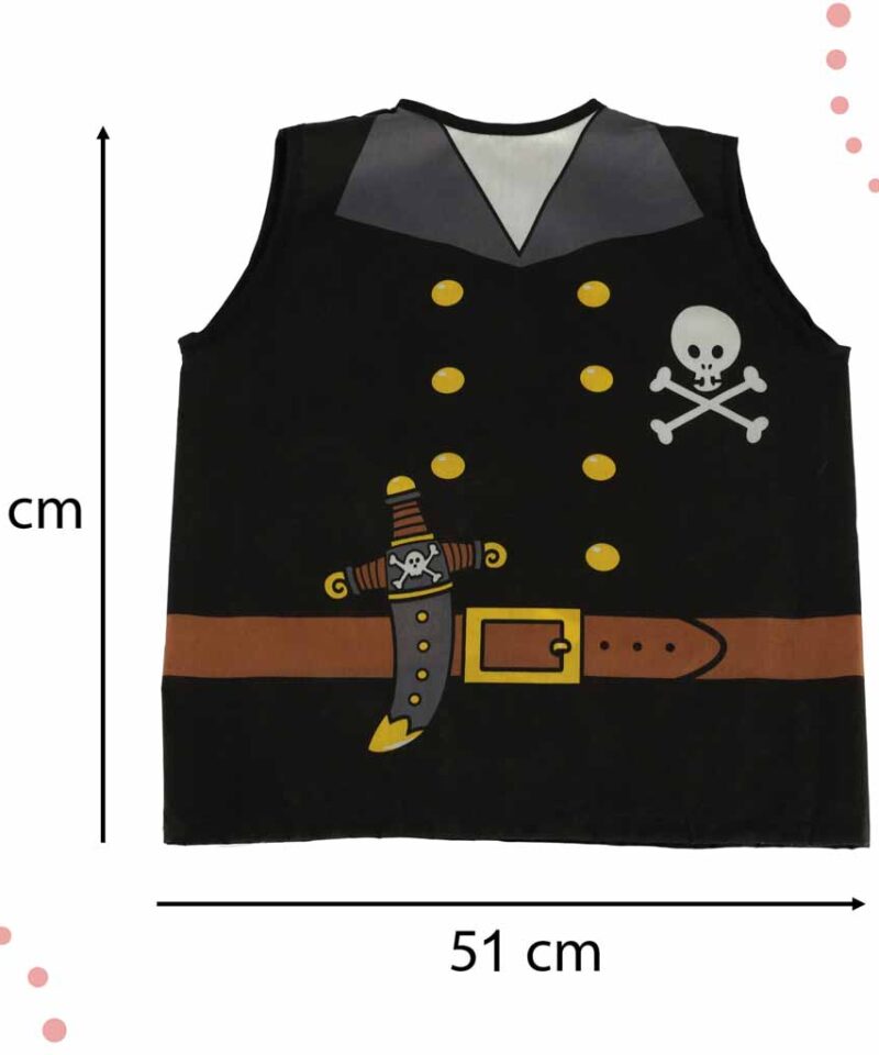 Laste fantaasiarikas piraadikostüüm