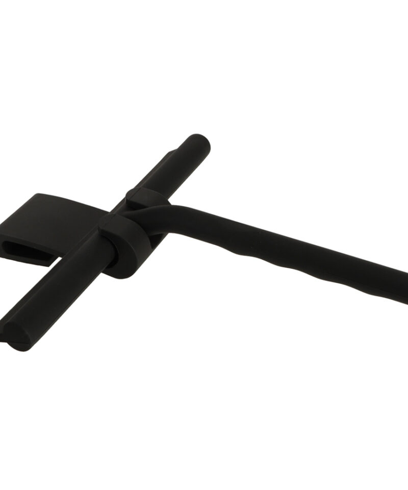 Ergonoomiline dušiaknaabits musta värvi