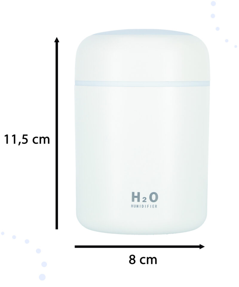 Valge ja värvilise valgustusega difuusor