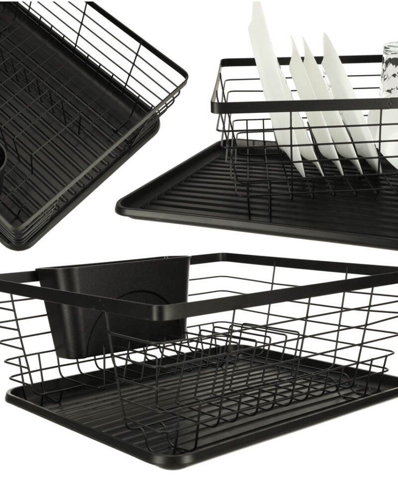 Must nõudekuivatusrest köögi jaoks