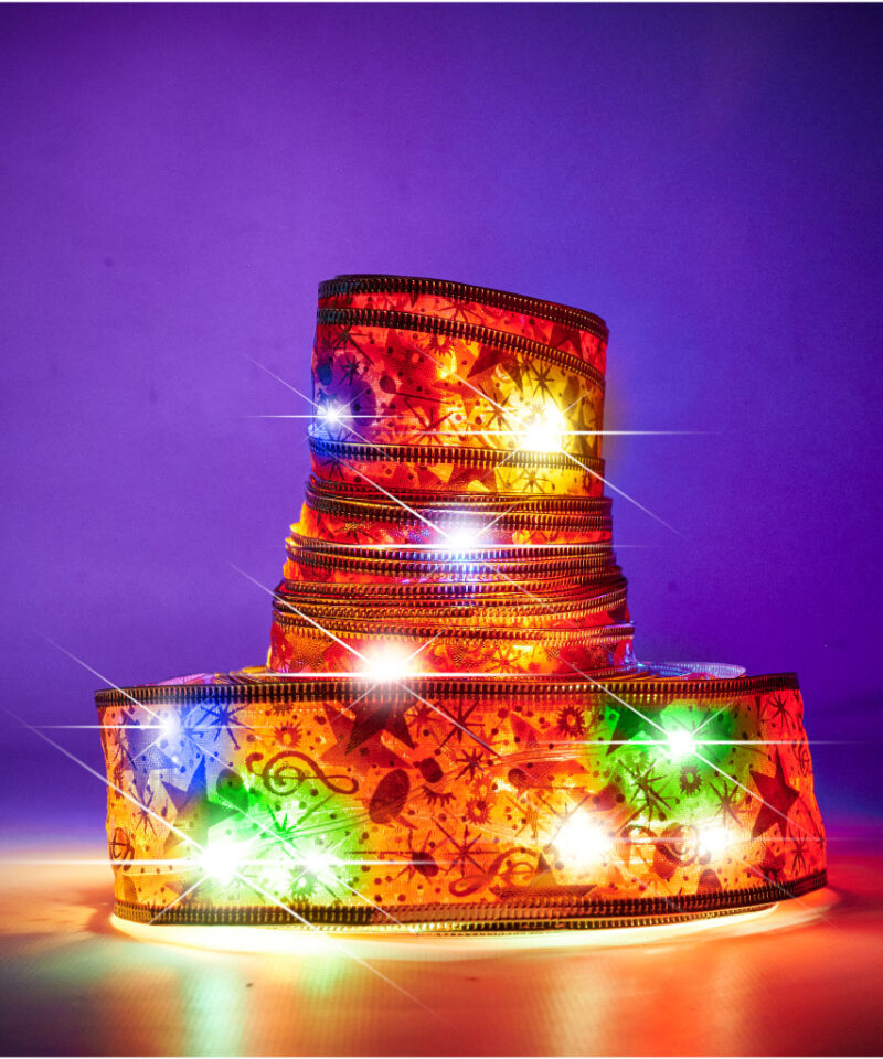 Mitmevärviline LED lint 10m patareidega