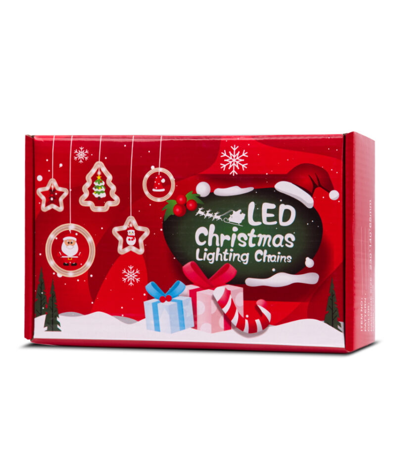 Jõuluteemaline LED valguskardin kingituseks