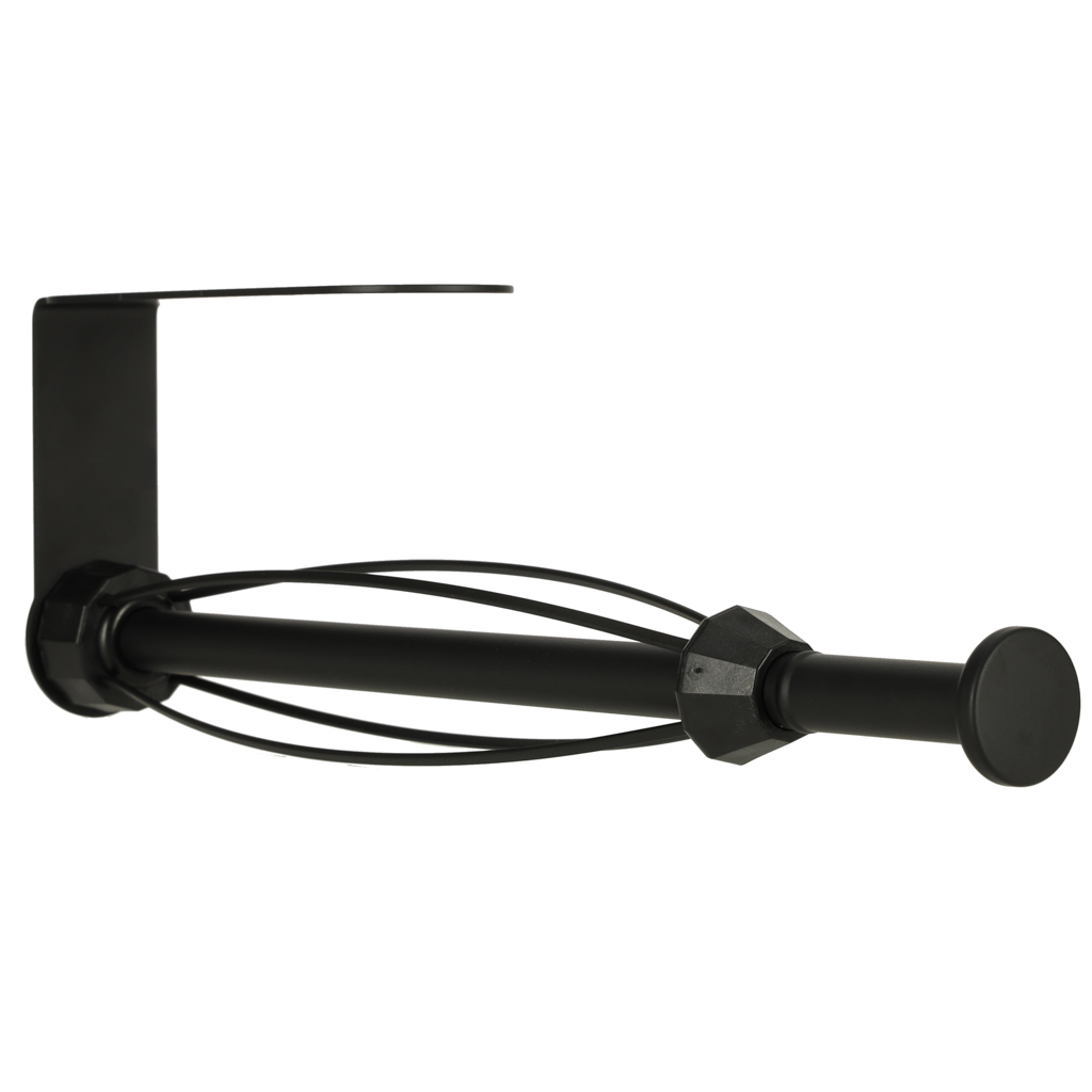 Must köögipaberirulli hoidja seinal