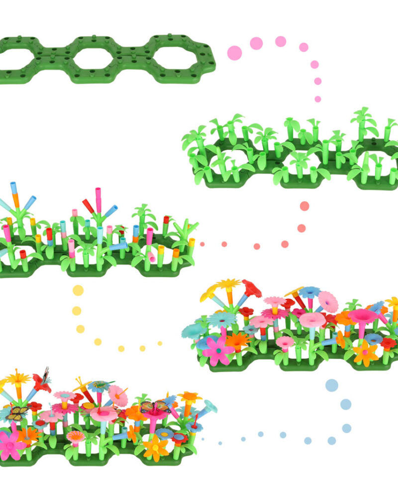 Kaunis lillede ehituskomplekt