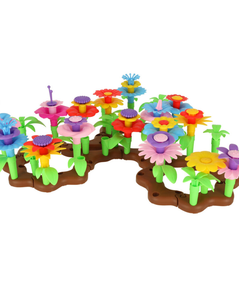 Loovust arendav lilleaed klotsidega