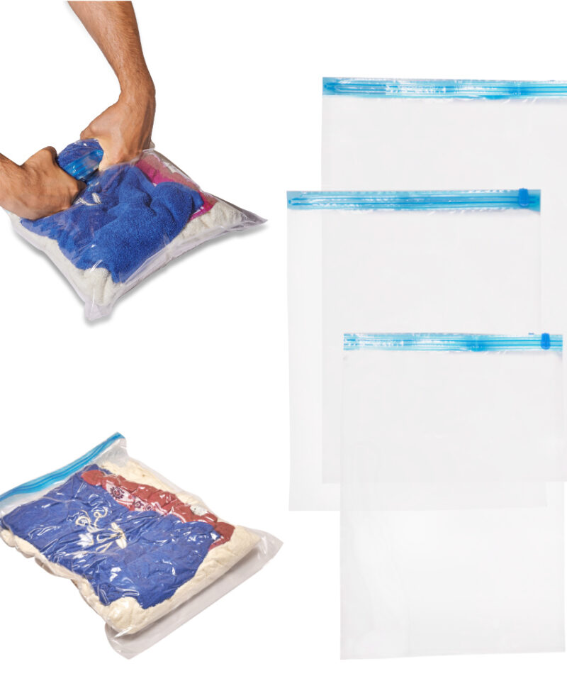 Ruumisäästlikud vaakumkotid riietele