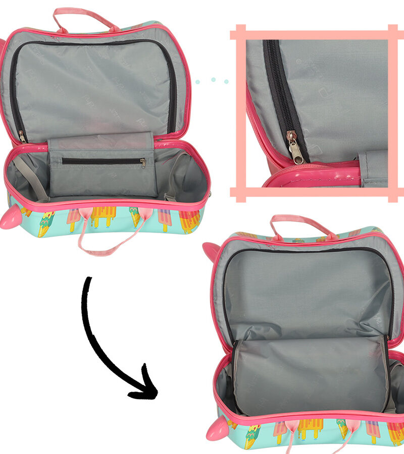 Kohver, mis sobib istumiseks ja sõiduks