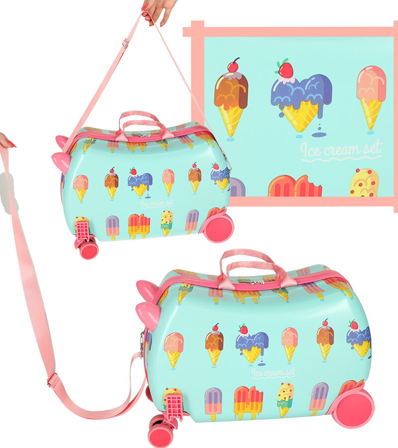 Laste kohver sujuva liikumisega ratastel