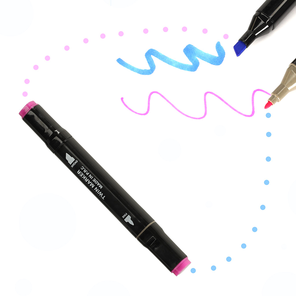 204 erksavärvilist markerit