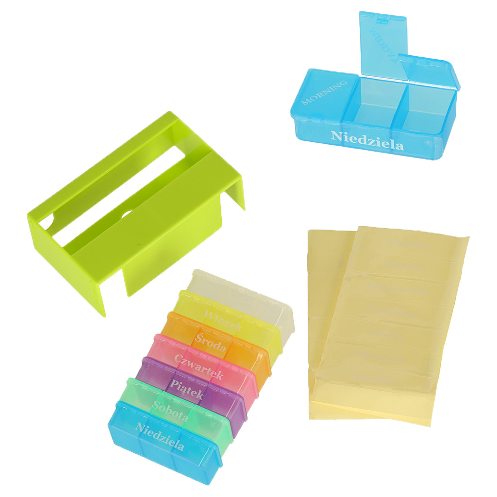 Ravimikonteiner kolme sektsiooniga