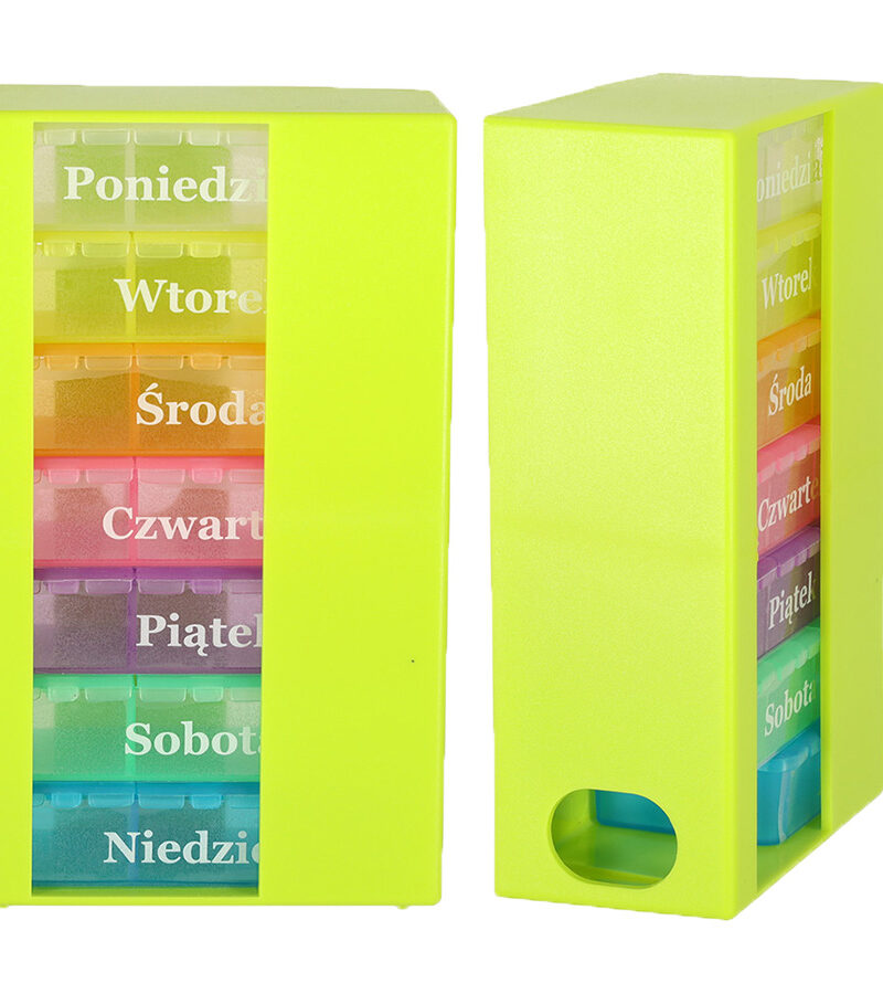 Ravimite korraldaja nädalapäevade kleebistega