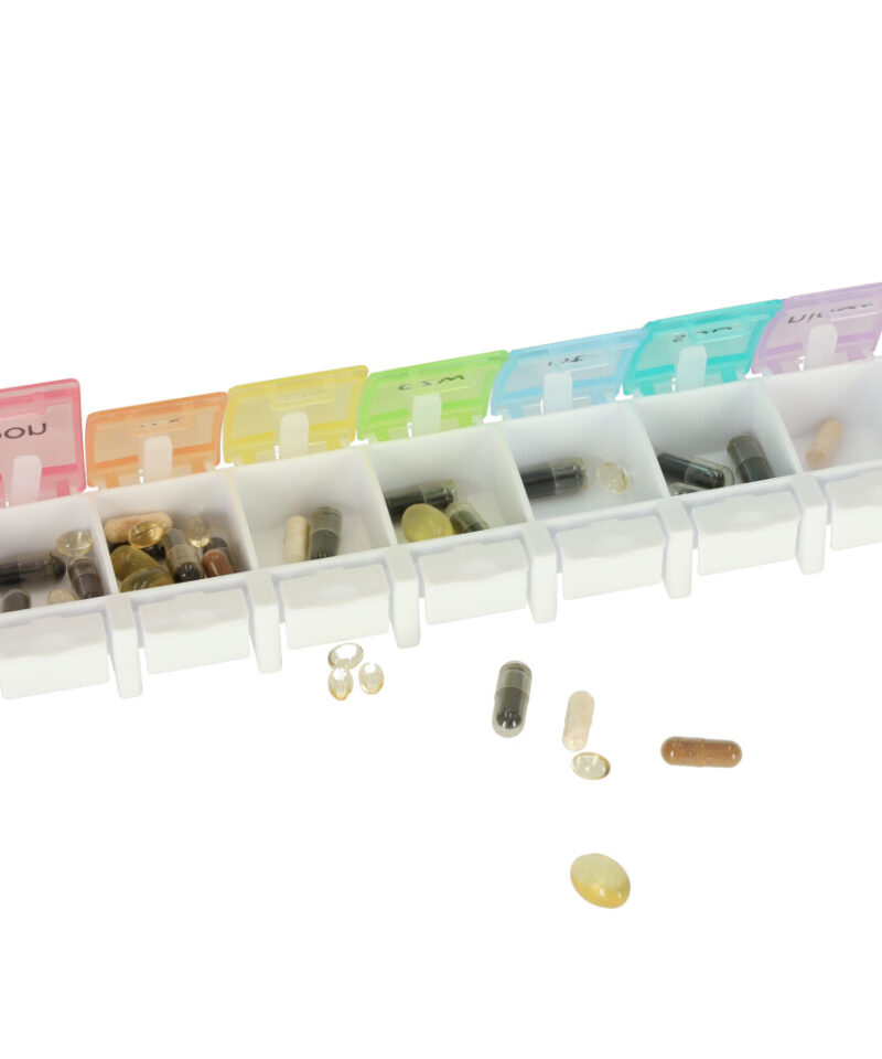 Nädalapäevadega märgistatud sahtlid