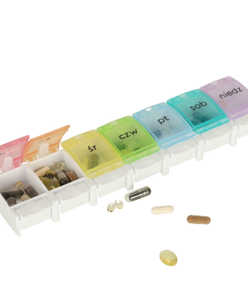 Nädalapäevadega märgistatud sahtlid