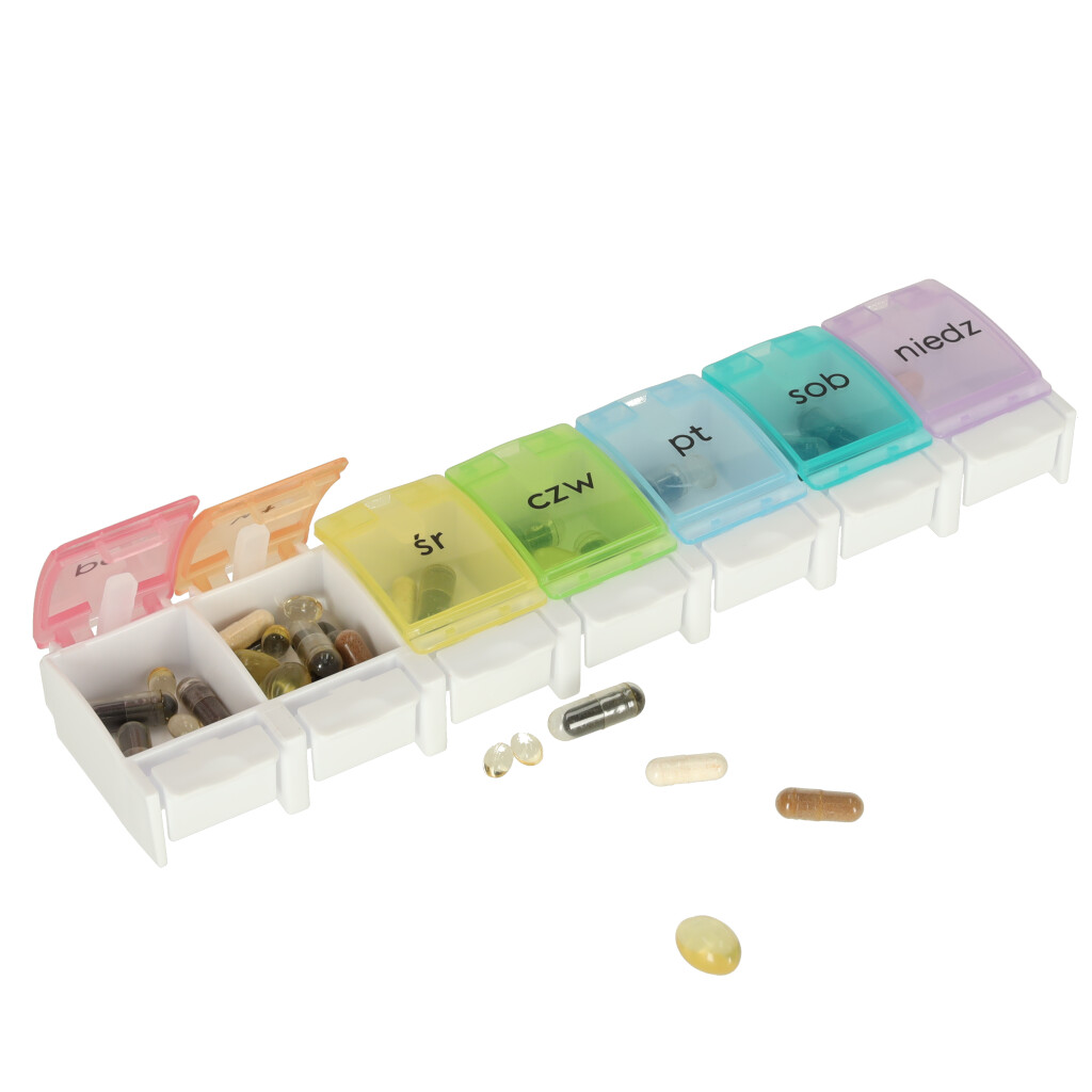 Nädalapäevadega märgistatud sahtlid