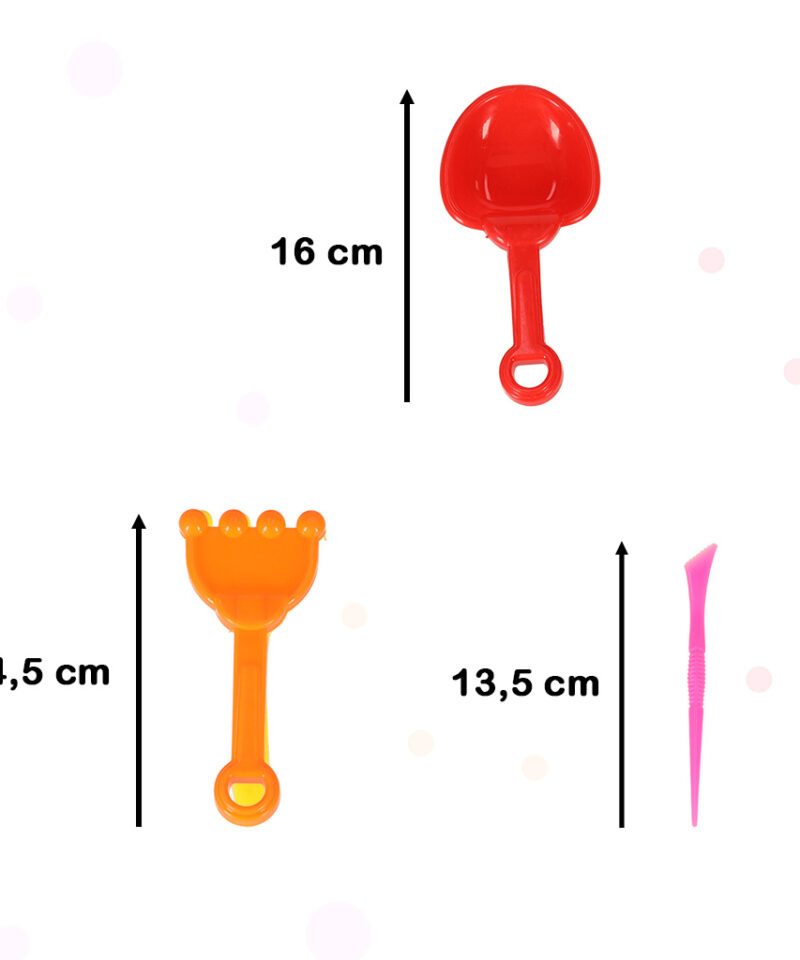 Värvilised liivatarvikud lastele