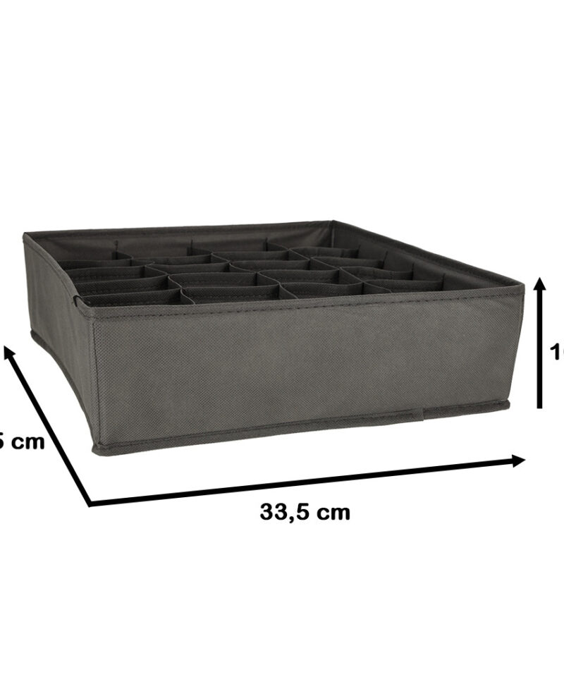 Tugevdatud seintega sahtli organiseerija