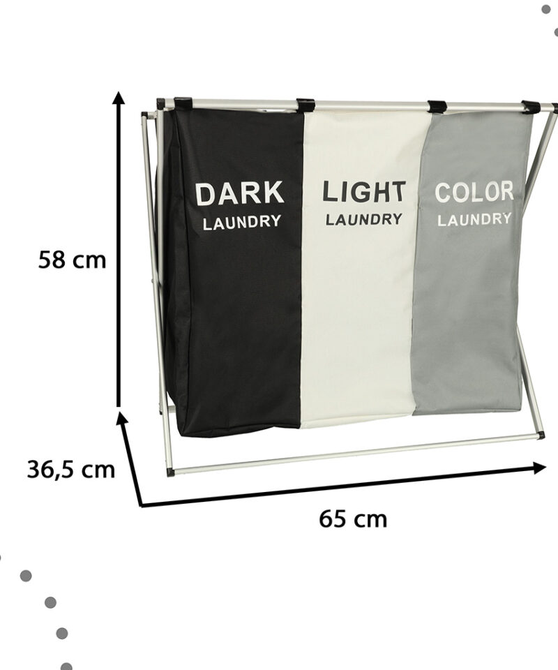 Tõhus pesu sorteerimine pesukorviga