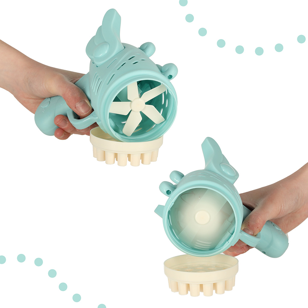 Vastupidav seebimullipüstol lastele