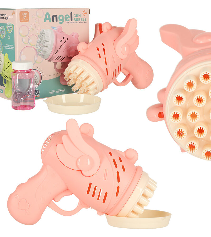 Roosa mullipüstol tiibadega mänguasja pilt