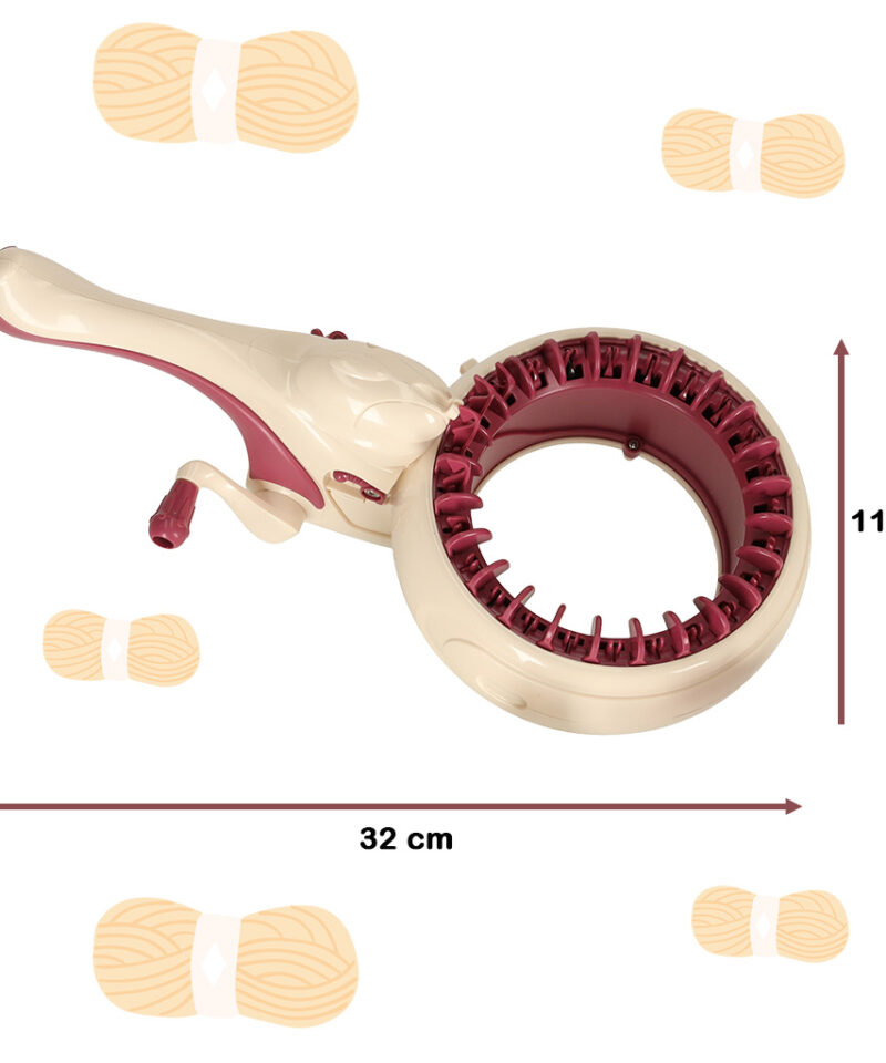 Kudumismasin koos 5 värvi lõngaga