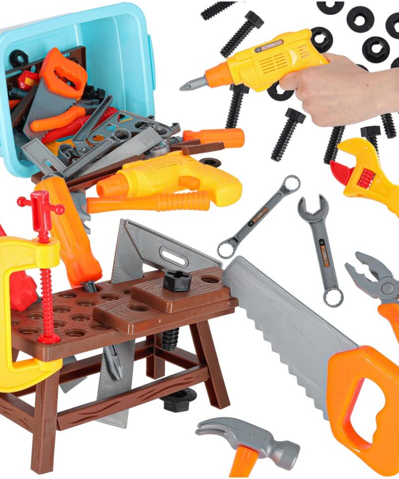 Laste tööriistade komplekt 48 osaga mängimiseks